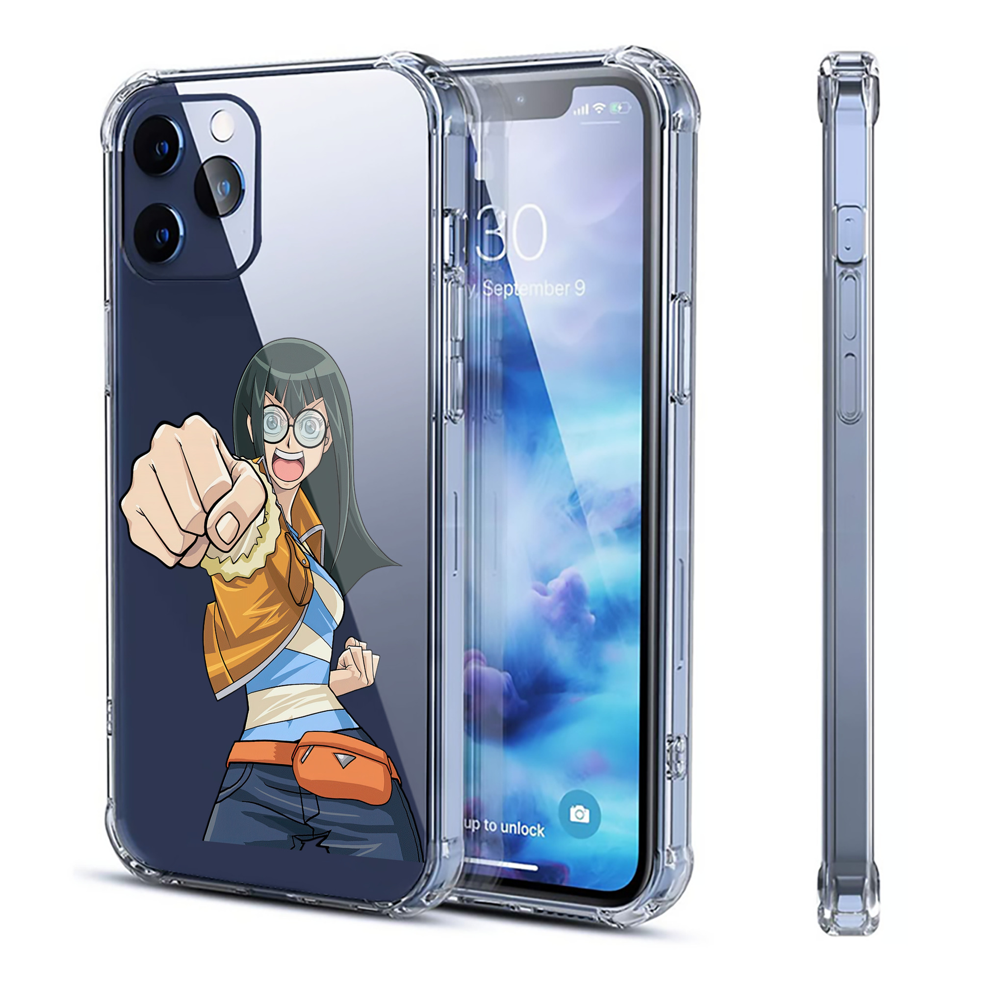 （画像用） 遊☆戯☆王 Yu-Gi-Oh! 【iPhone 12シリーズ対応】透明スマホケース（クリアソフトケース）